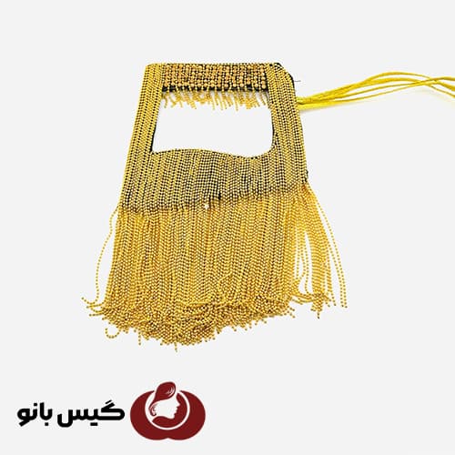 برقع زنانه مدل نگین آویز خطی